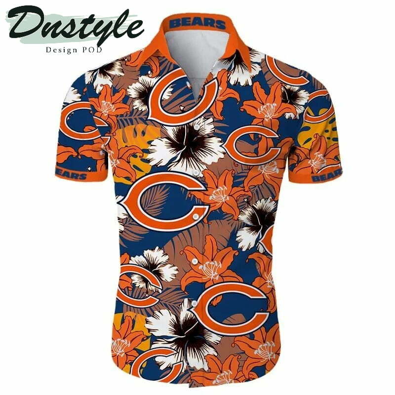 Chicago Bears Tropical Hawaiian Shirt