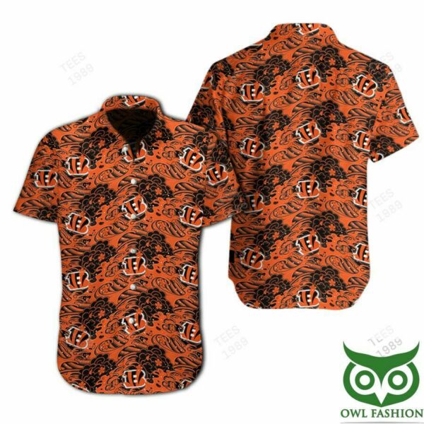 Cincinnati Bengals Great Waves Of Japanese Hawaiian Shirt