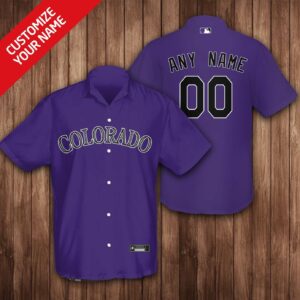 Colorado Rockies Hawaiian Shirt Outfit Beach Summer