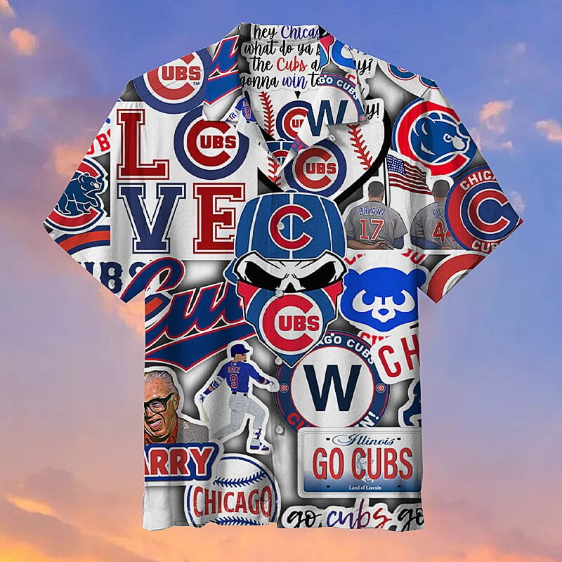 Copy Chicago Cubs Hawaiian Shirt Outfit Summer Beach