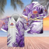 Crown Royal Purple Palm Leaves Hawaiian Shirt