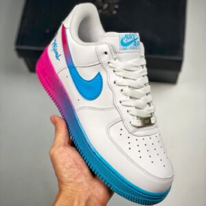 Custom Nike Air Force 1 Low White Multi-Color For Sale