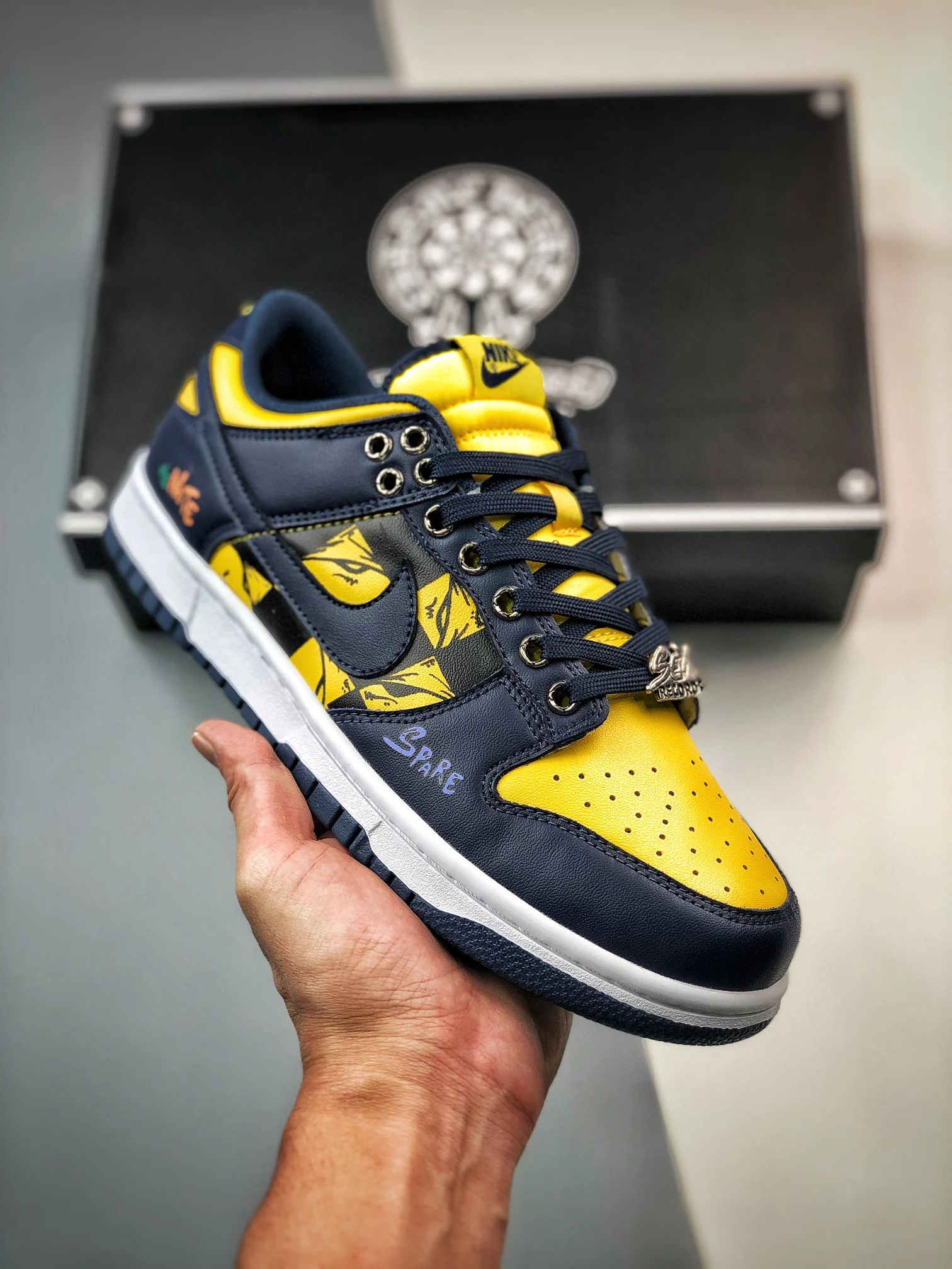 Custom Nike Dunk Low Michigan For Sale