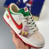 Custom Nike Dunk Low Portugal White Green Red For Sale