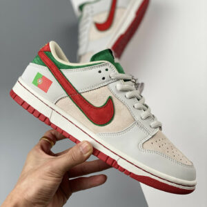 Custom Nike Dunk Low Portugal White Green Red For Sale