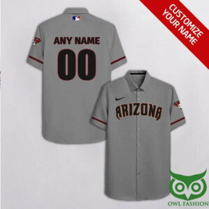 Arizona Diamondbacks Gray Hawaiian Shirt