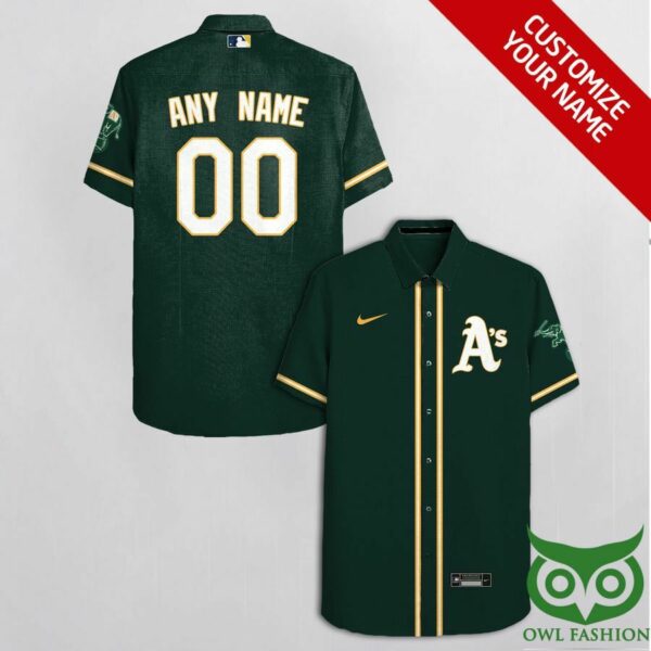 Oakland Athletics Dark Green With Hawaiian Shirt