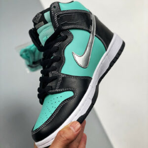 Diamond Supply Co. x Nike SB Dunk High Premium Aqua Chrome-Black For Sale