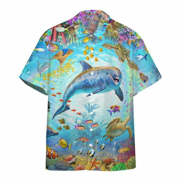 Dolphin Friend In The Ocean World Hawaiian Shirt