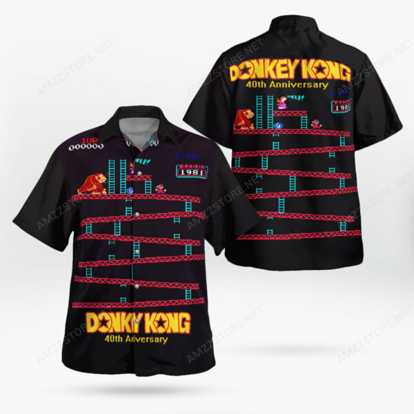 Donkey Kong 40Th Anniversary Hawaiian Shirt