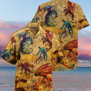 Dragons Hawaiian Shirt Beach Outfit Summer