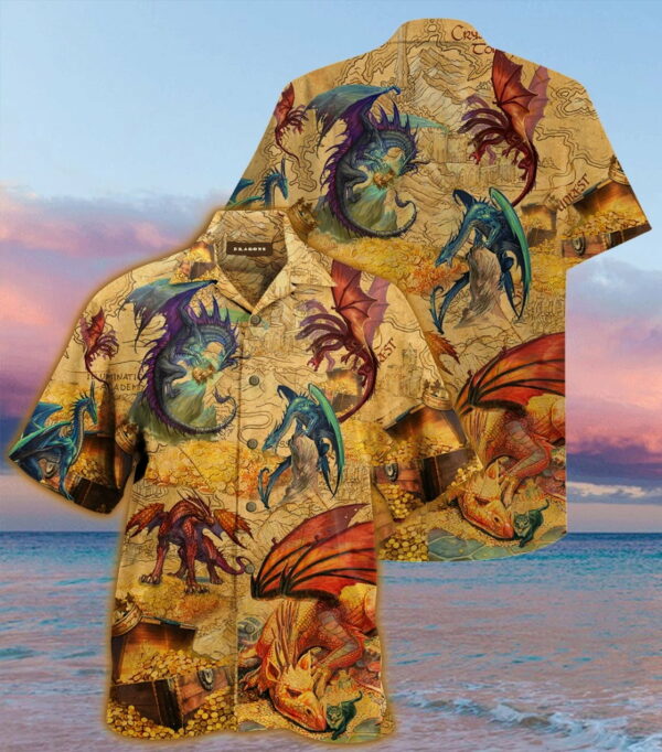 Dragons Hawaiian Shirt Beach Outfit Summer