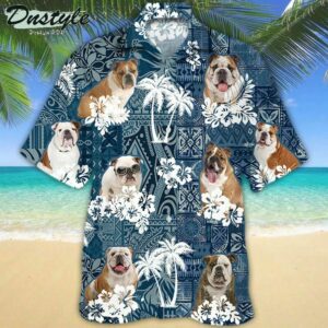 English Bulldog Hawaiian Shirt Summer Outfit Beach