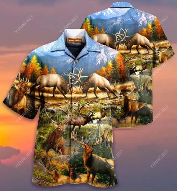 Find Me Where The Wild Things Are Deer Hawaiian Shirt