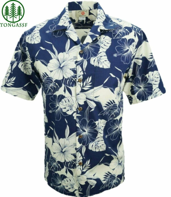 Hibiscus Leaf Hawaiian Shirt Beach Summer Outfit