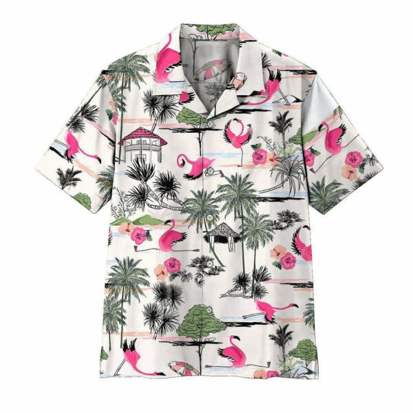 Flamingo Yoga For Hawaiian Shirt