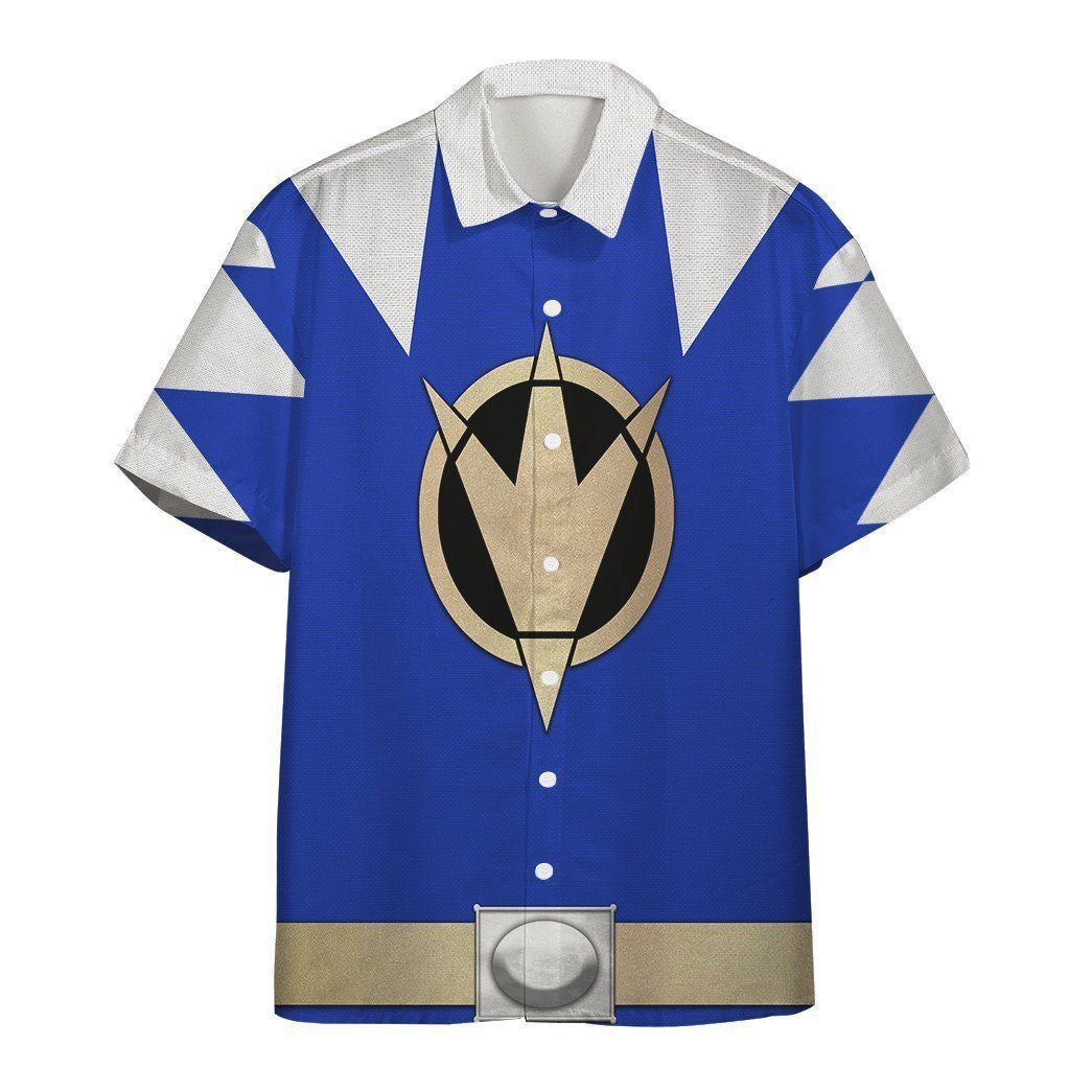 Power Ranger Blue Dino Thunder For Hawaiian Shirt