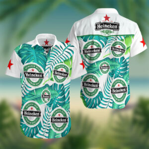 Heineken Beer Hawaiian Shirt Outfit Beach Summer