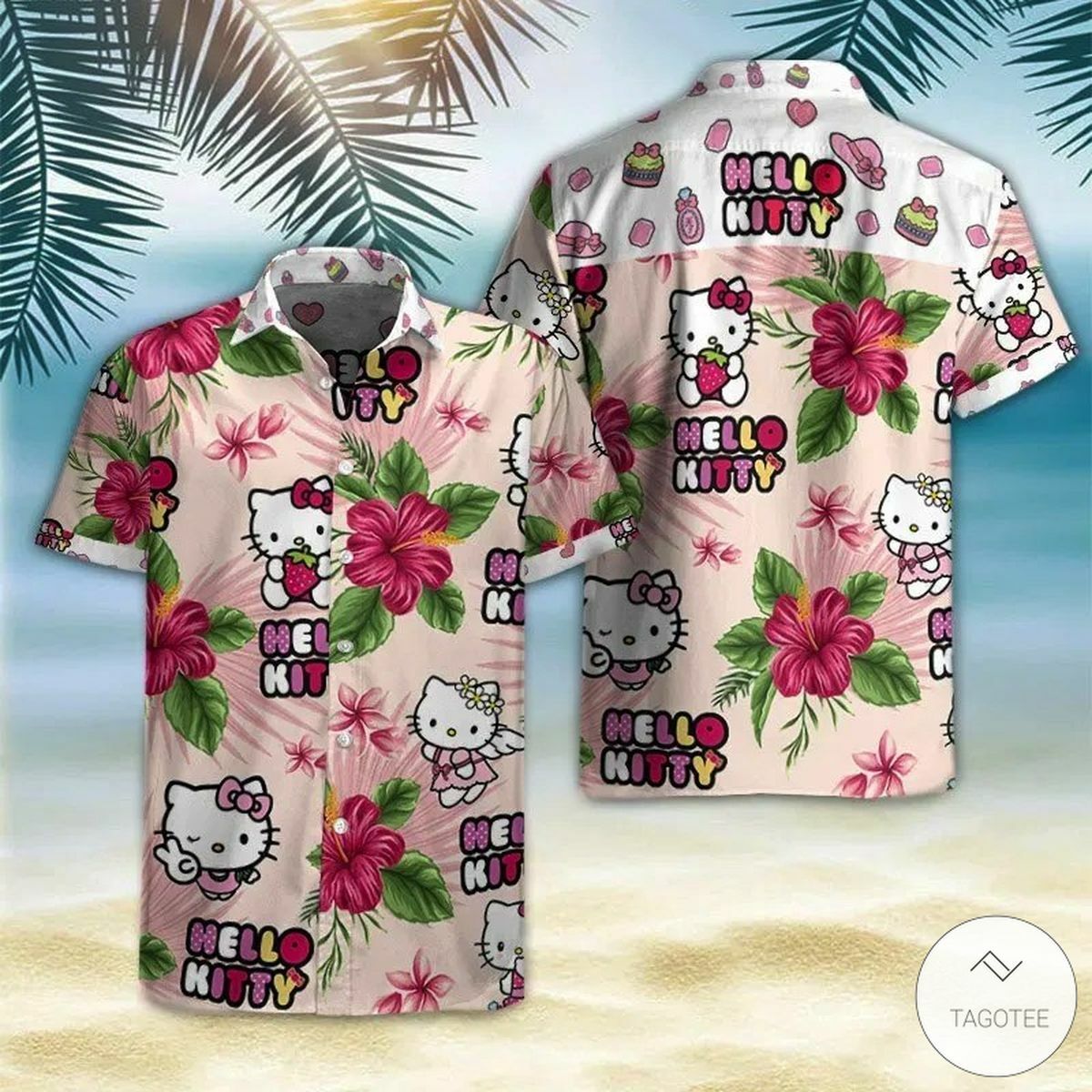 Hello Kitty Hawaiian Shirt Outfit Beach Summer