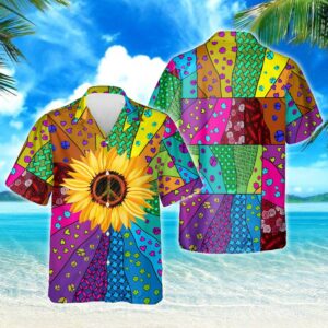 Hippie Suower Hawaiian Shirt Beach Summer Outfit