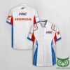 Honda Hrc Limited Edition White Blue Red Hawaiian Shirt