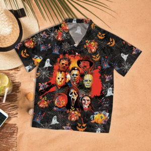 Horror Squad Characters Hawaiian Shirt