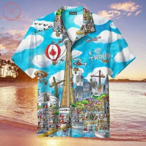 I Love Toronto Hawaiian Shirt Beach Outfit Summer