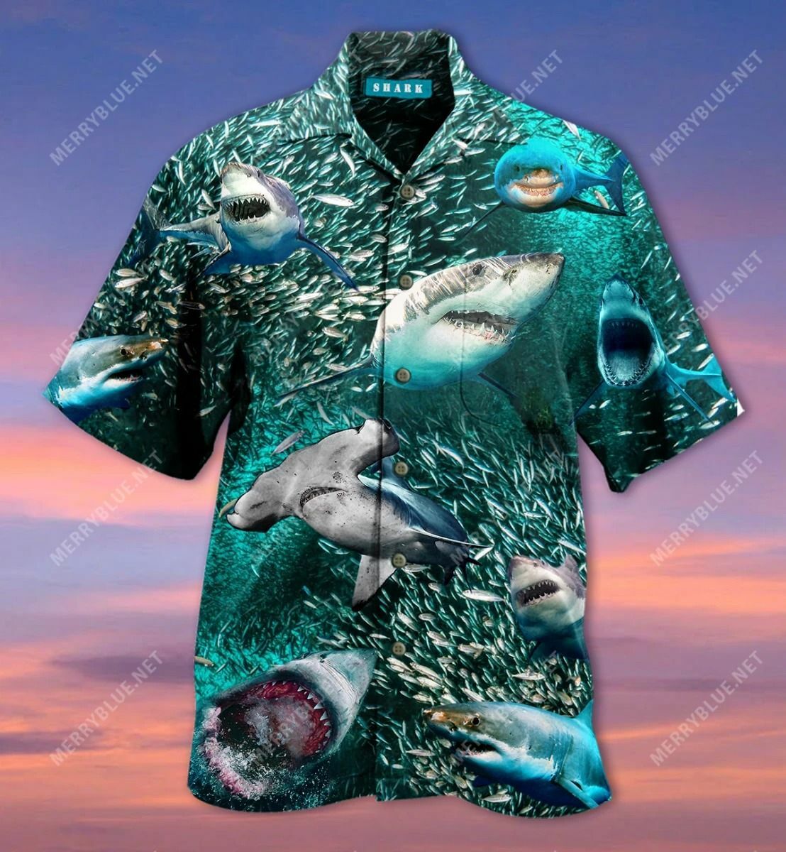 In A World Full Of Fish Be A Shark Hawaiian Shirt