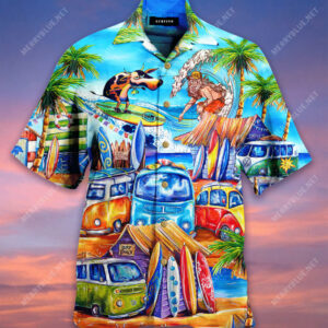 Its Time Lets Go Cow Surfing Hawaiian Shirt