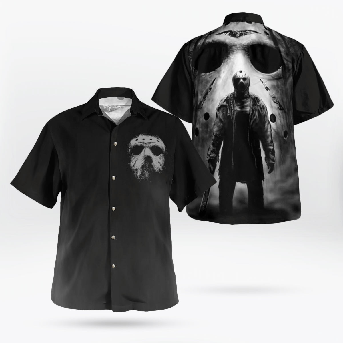 Jason Voorhees Black Hawaiian Shirt
