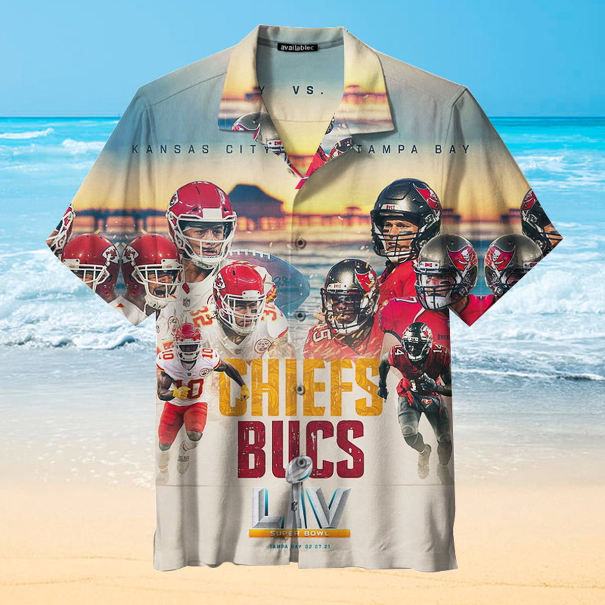 Kansas City Chiefs Vs Tampa Bay Pirates Lv Game Hawaiian Shirt