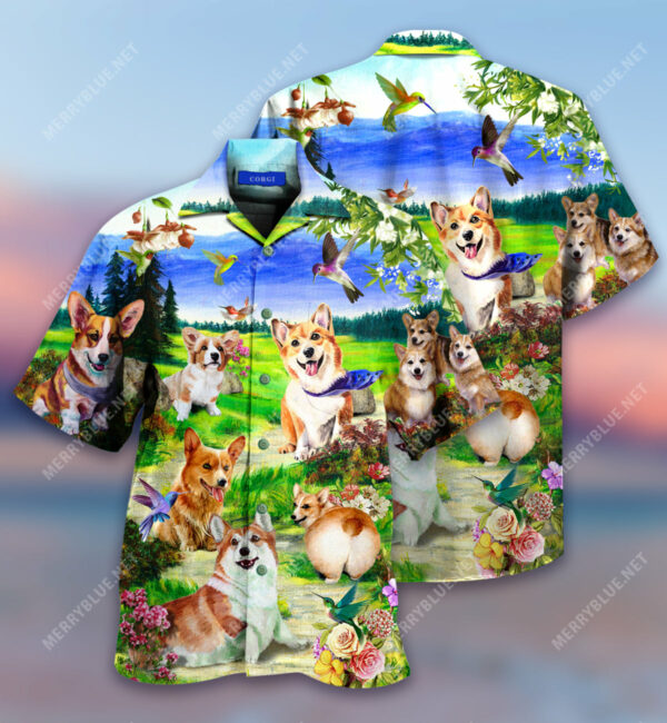 Life Is Better With A Corgi Hawaiian Shirt