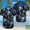 Lincoln Floral Blue And Black Hawaiian Shirt