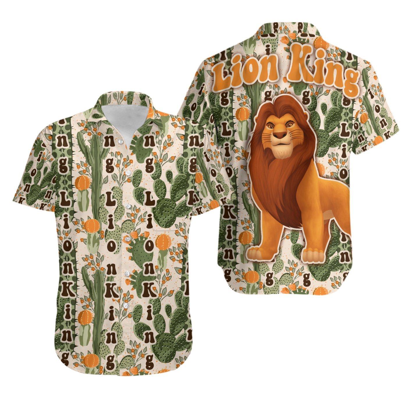 Lion King For Men Custom Hawaiian Shirt