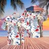 Llama Lovers United States Flag Hawaiian Shirt