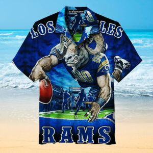 Los Angeles Rams Hawaiian Shirt Outfit Beach Summer