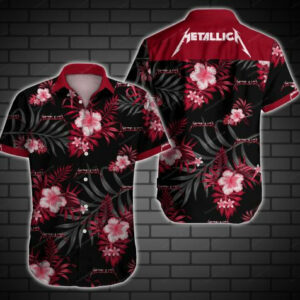 Metallica Hawaiian Shirt Outfit Summer Beach