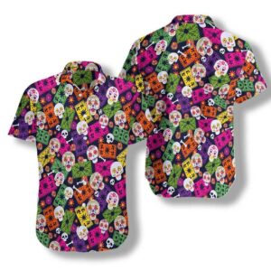 Mexican Skull Pattern For Men Custom Hawaiian Shirt