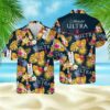 Michelob Ultra Beer Pineapple And Hawaiian Shirt