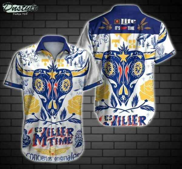 Miller Lite Beer Hawaiian Shirt Beach Summer Outfit