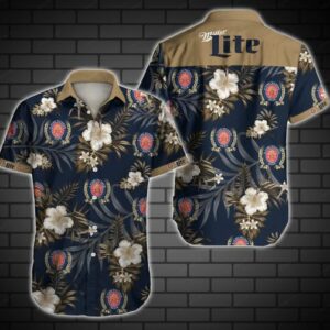 Miller Lite Hawaiian Shirt Beach Summer Outfit