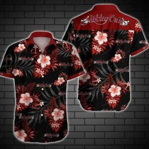 Motley Crue Hawaiian Shirt Summer Beach Outfit