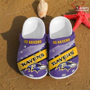 Nfl Football Baltimore Ravens Crocs Shoes ZJ