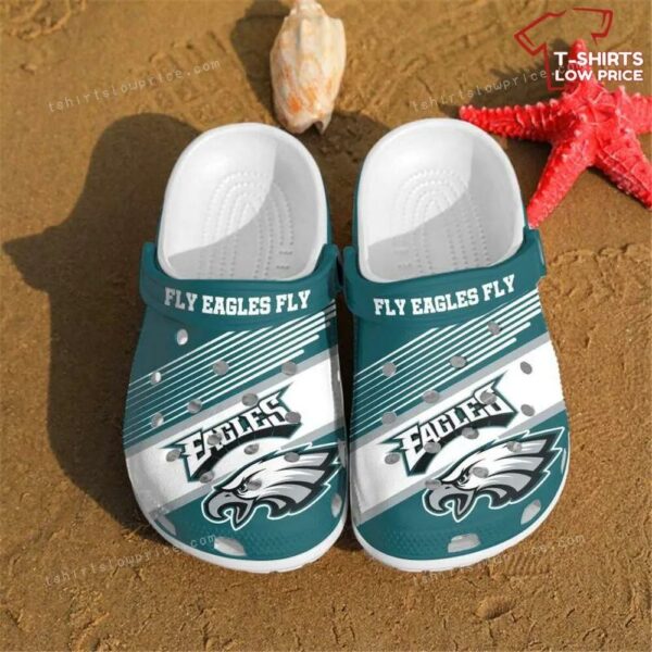 Nfl Football Philadelphia Eagles Fly Eagles Fly Crocs Shoes VB