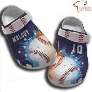 New Design Painting Baseball Number0 Crocs Shoes AF