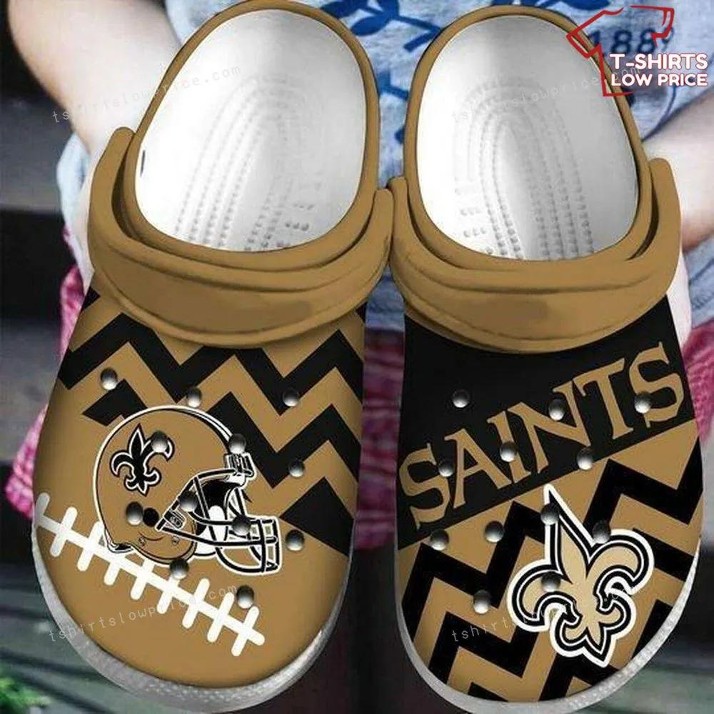 New Orleans Saints Nfl Crocs Shoes LF