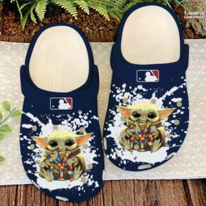 New York Yankees Ny Baby Yoda Autism Crocs Shoes TB