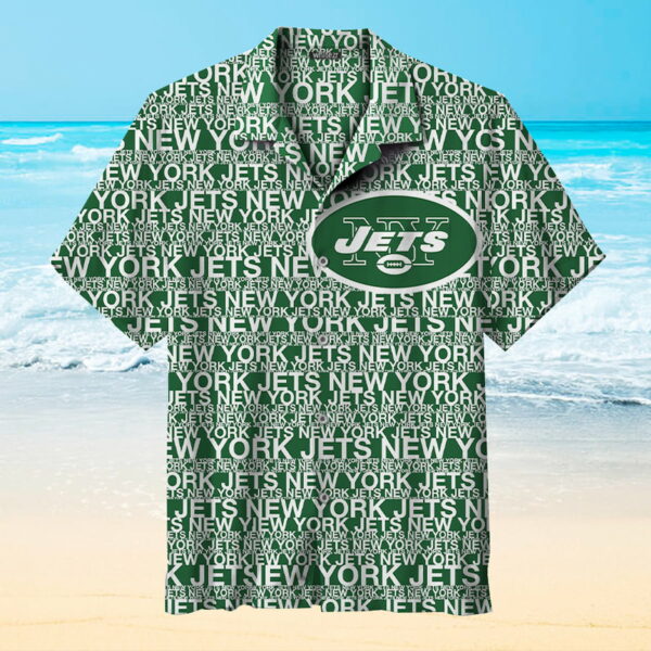 New York Jets Alphabet Hawaiian Shirt