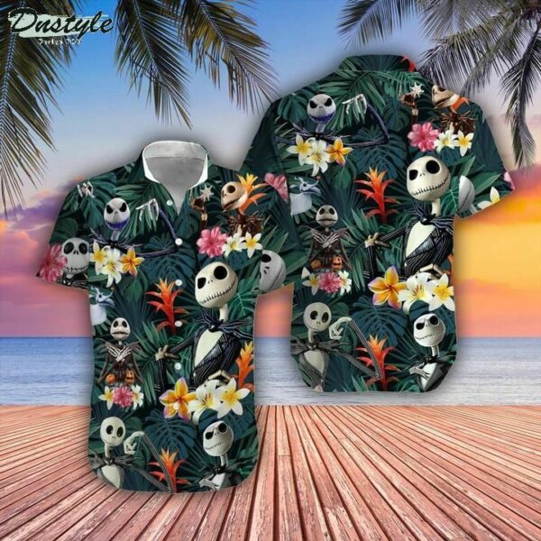 Nightmare Before Tropical Jack Skellington Hawaiian Shirt