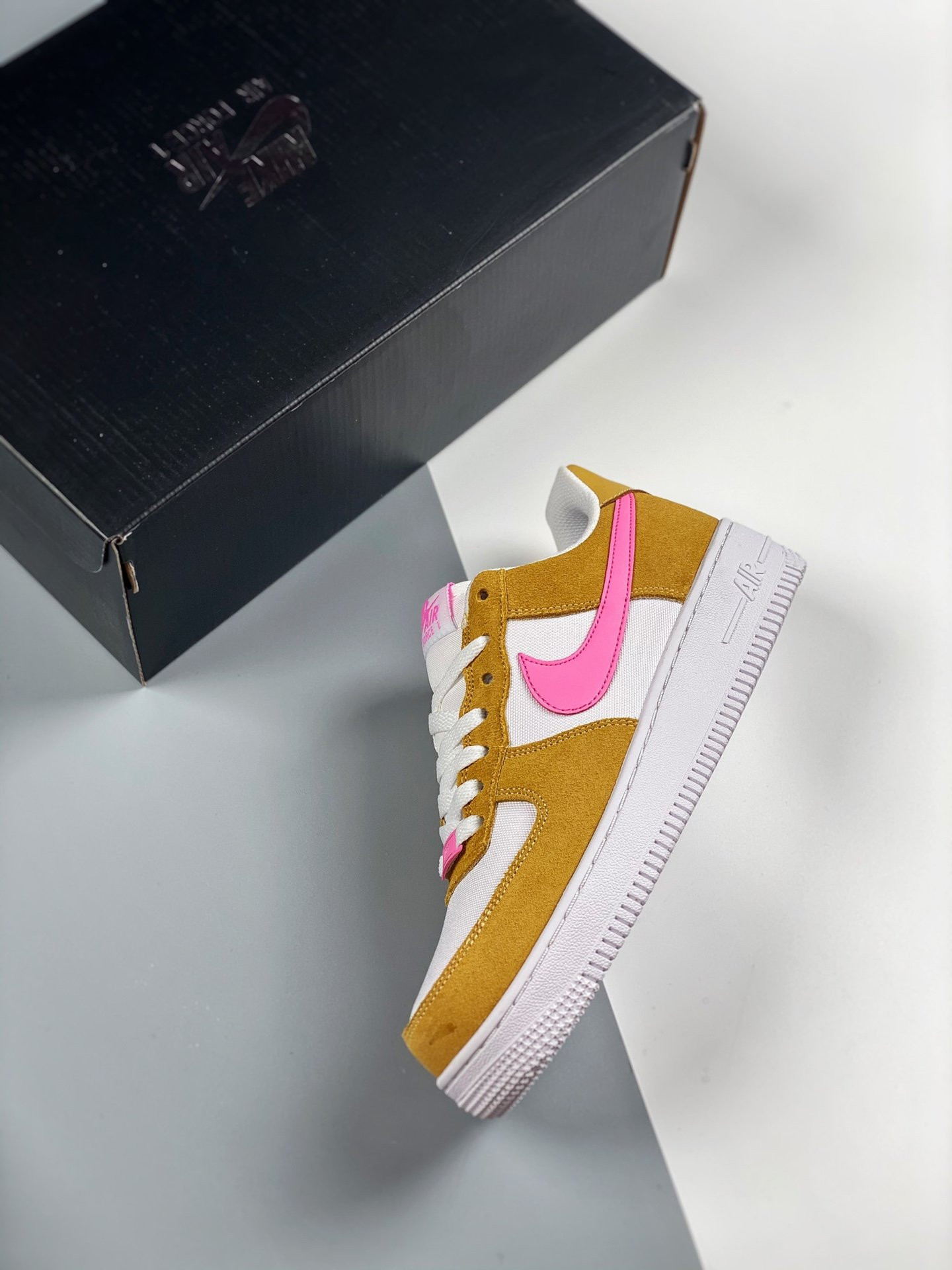 Nike Air Force 1 Flax White Pink DC1156-700 For Sale